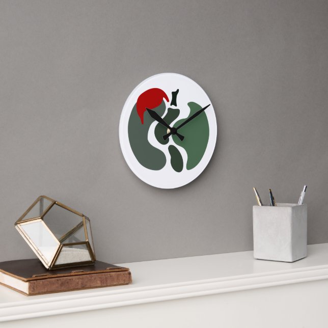 Apple Splitting Runde Wanduhr (Büro)