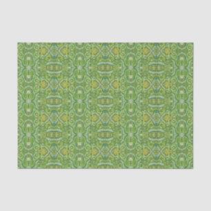Apple Stripe Bohemisch Arabesque Muster Chartreuse Seidenpapier