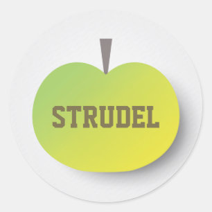 Apple Strudel Runder Aufkleber