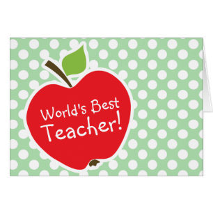 Apple sur Celadon Green Pois