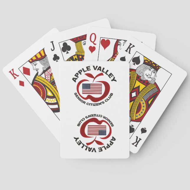 Apple-Tal-ältere Bürger-Verein-Spielkarten Spielkarten (Rückseite)