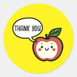 Apple Talk Runder Aufkleber