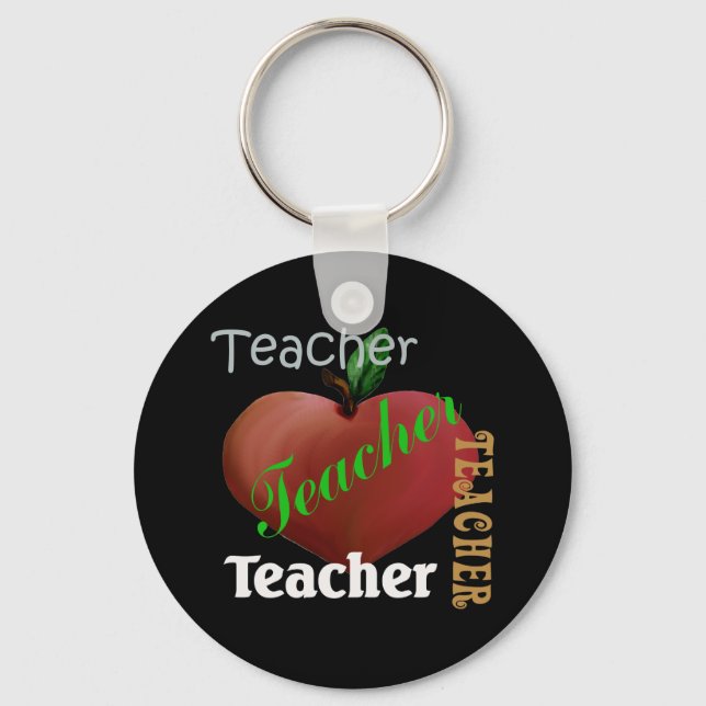 Apple Teacher Schlüsselanhänger (Vorderseite)