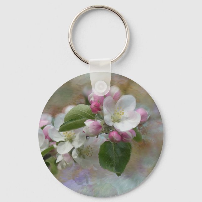 Apple Tree Blüten Schlüsselanhänger (Vorderseite)