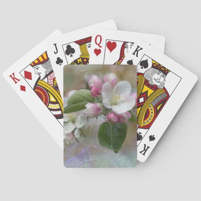 Apple Tree Blüten Spielkarten (Rückseite)