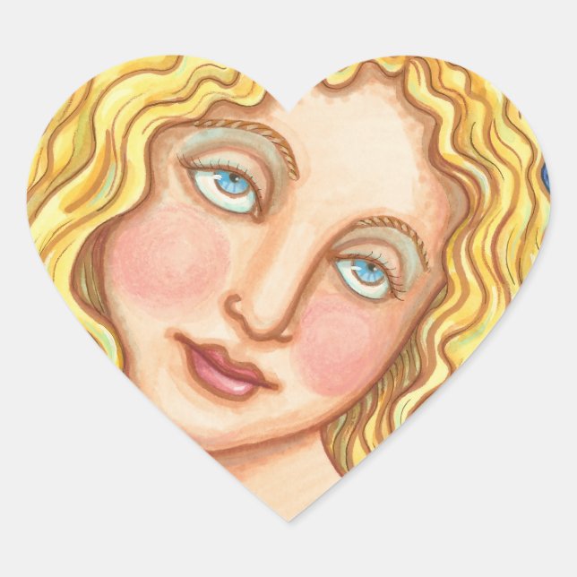 APPLE UND EVE FOLK ART STICKERS HERZ SHEED (Vorderseite)