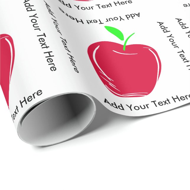 Apple und kundenspezifischer geschenkpapier (Rolleneckpunkt)