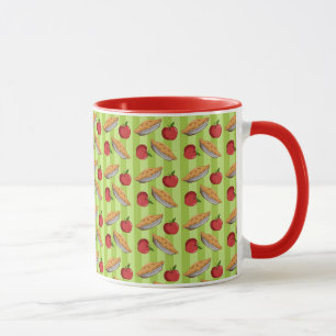 Apple und Tortenmuster Tasse