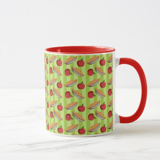 Apple und Tortenmuster Tasse (Rechts)