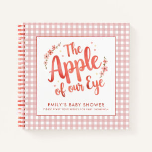 Apple Unser Eye Baby Shower Gästebuch Notizbuch