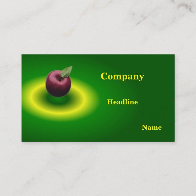Apple-Visitenkarte Visitenkarte (Vorderseite)