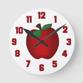 Apple Wall Clock Runde Wanduhr