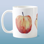 Apple Watercolor Kaffeetasse<br><div class="desc">Frisch fruchtige Apfelfarbe mit drei verschiedenen Äpfeln. Originelle Kunst von Nic Squirrell.</div>