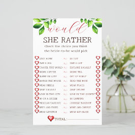 Apple Würde sie lieber Brautparty Spiel