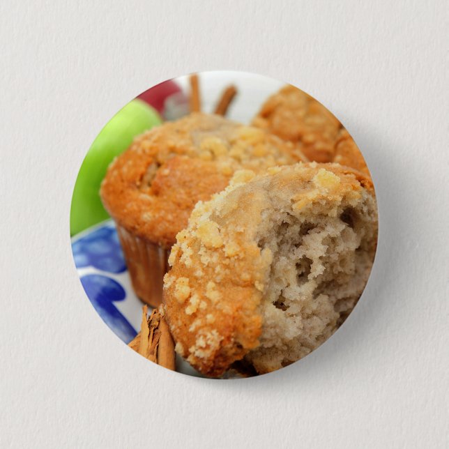 Apple würzen Muffin Button (Vorderseite)
