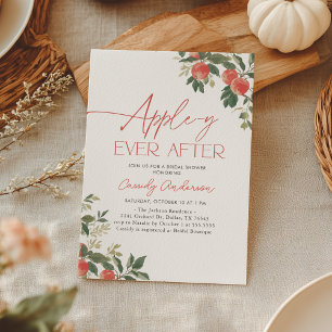 Apple-y Ever After Invitation de Fiançailles Apple