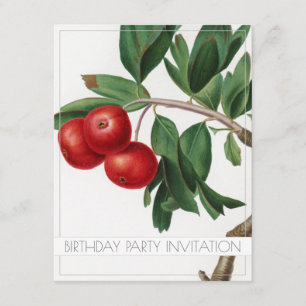 APPLES ANNIVERSAIRE FÊTE INVITATION CARTE PLAT