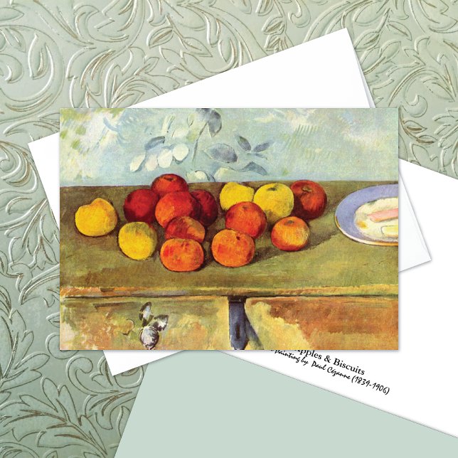 Apples Biscuits Paul Cezanne Note Card (Von Creator hochgeladen)