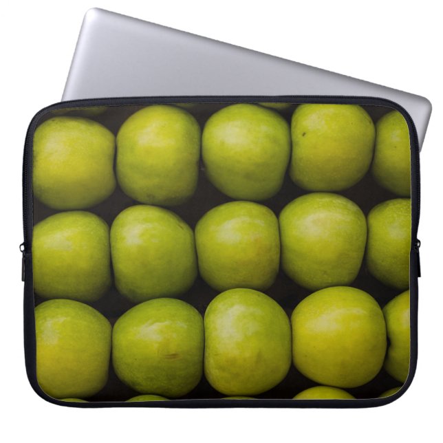 Apples fruits food green apples laptopschutzhülle (Vorderseite)