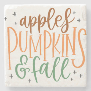 APPLES PUMPKINS UND FALL STEINUNTERSETZER