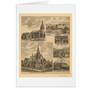 Appleton, carte panoramique de manganèse - 1874