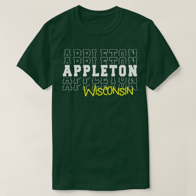 Appleton Stadt Wisconsin Appleton WI T-Shirt (Design vorne)