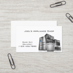 Appliance-Shop, Installation, Reparatur-Visitenkar Visitenkarte
