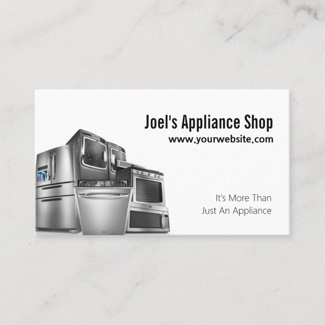 Appliance-Shop, Installation, Reparatur-Visitenkar Visitenkarte (Vorderseite)