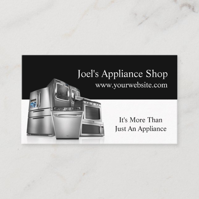 Appliance-Shop, Installation, Reparatur Visitenkarte (Vorderseite)