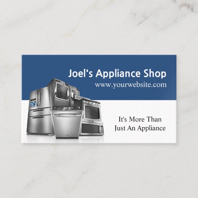 Appliance-Shop, Installation, Reparatur Visitenkarte (Vorderseite)