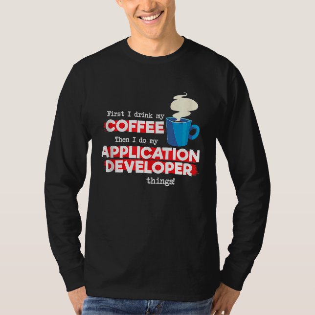 Application Developer and Coffee  Tank Top (Vorderseite)