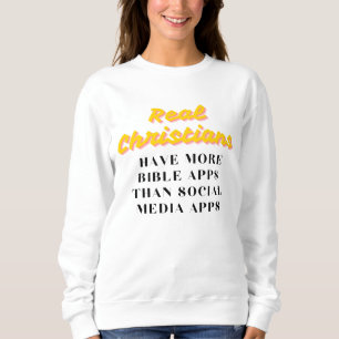 Applications sociales Sweatshirt féminine - Drôle 