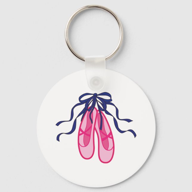 Appliqué Ballet Slippers Schlüsselanhänger (Vorderseite)