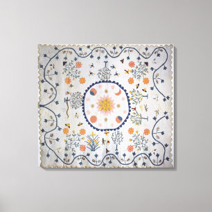 Applique Steppdecke mit Sun, Moon, Sterne Leinwanddruck