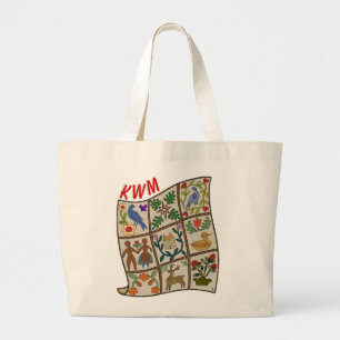 Applique Story Quilt - Personalisiert Jumbo Stoffbeutel