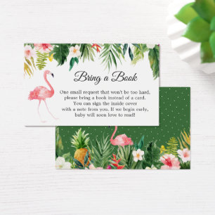 Apporter Un Livre Baby shower Floral Tropical Dema
