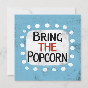 Apportez La Carte De Voeux Popcorn