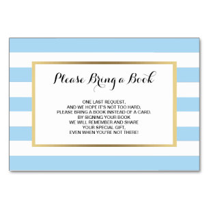 Apportez un livre - Cartes de Baby shower pour GAR