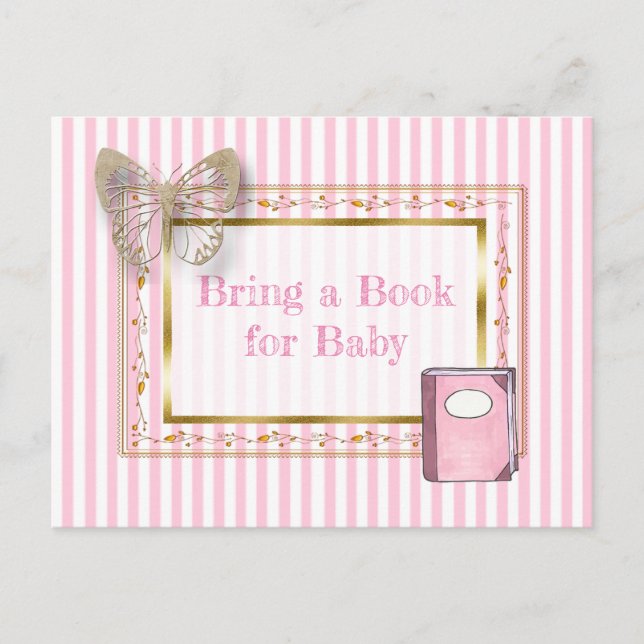 Apportez un livre pour la carte Baby shower bébé (Devant)