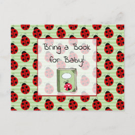 Apportez un livre pour la carte Baby shower bébé