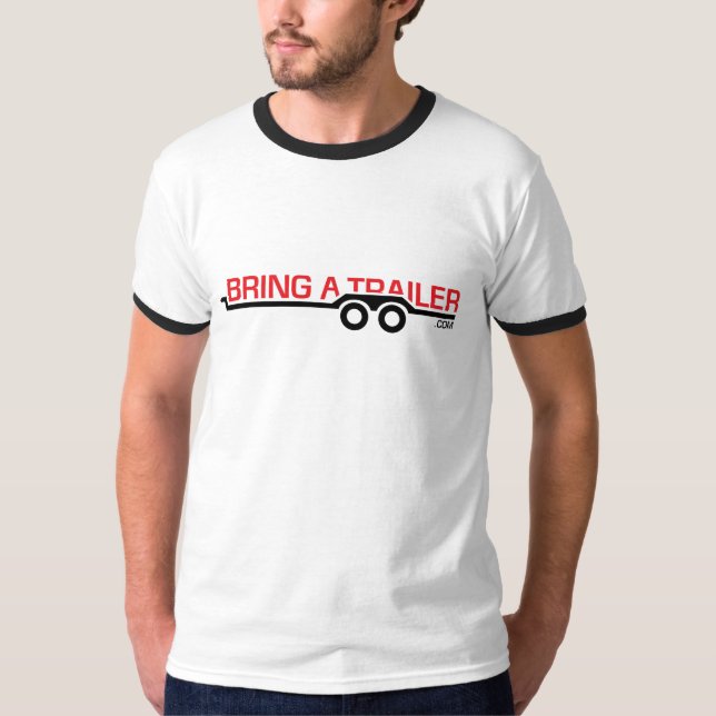 Apportez un T-shirt de remorque : Rouge et noir (Devant)