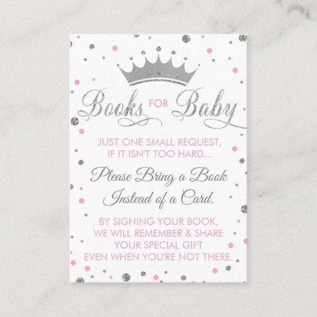 Apportez Une Carte De Livre, Princesse, Baby showe (Devant)