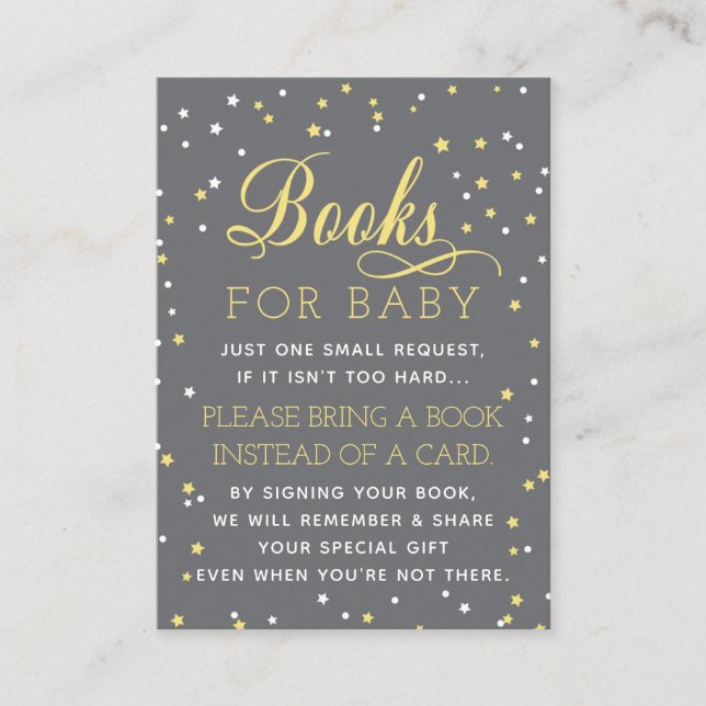 Apportez Une Carte De Livre, Twinkle Star, Baby sh (Devant)