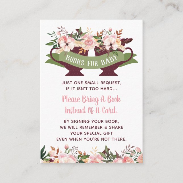 Apportez Une Carte De Livre, Un Baby shower Tea Pa (Devant)
