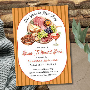 Apportez une invitation à une fête de planche de c