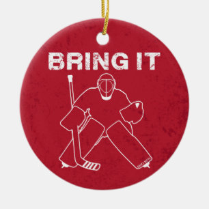 Apportez-y Hockey Goalie ornement arbre de Noël
