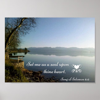 Appose-Moi Comme Un Sceau Sur Ton Coeur Affiche