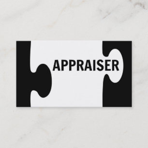 Appraiser Puzzle Piece Business Card Visitenkarte
