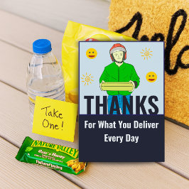 Appreciation Card for Daily Delivery Service Gift Dankeskarte
