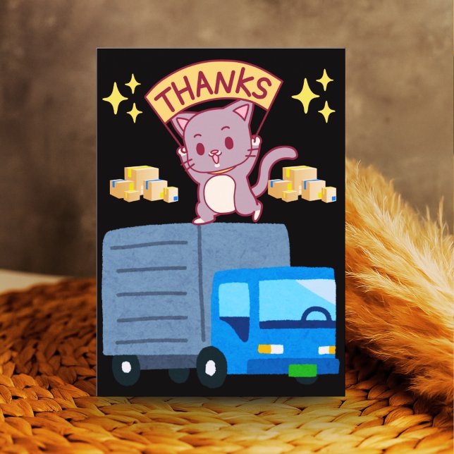 Appreciation Card for Delivery Driver Custom Text Dankeskarte (Von Creator hochgeladen)